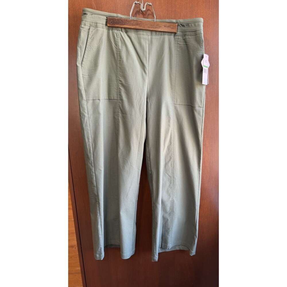 Nanette Lepore Women’s Straight/Wide Leg Pants  Size Large Prairie Sage NWT